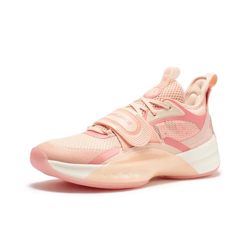361° Zen 4 Basketball Shoes Men Low Top Soft Pink/Smoky Pink-2