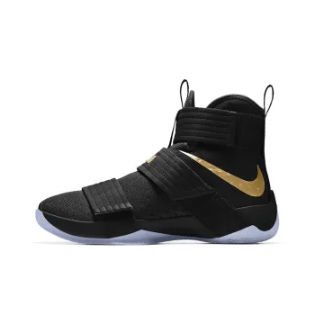 Nike LeBron Zoom Soldier 10 Black Gold 'Black Gold Yellow Gold'
