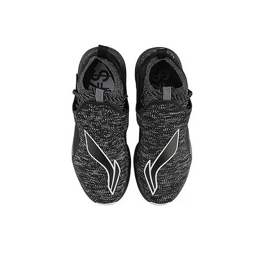 LiNing YuShuai 12 Non slip Lightweight High Top Basketball Shoes Men's Black White-1