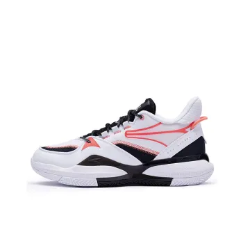 361° Lightweight, Wear resistant, And Non slip Low Top Basketball Shoes Black White