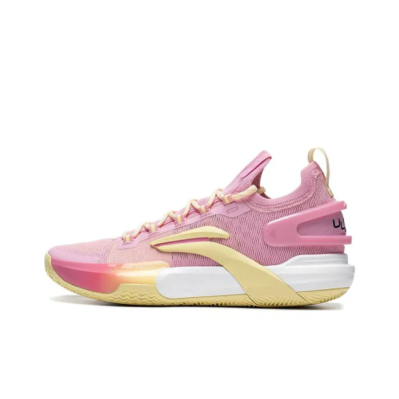 LiNing Speed 9 Ultra Low Cushioning Anti Slip And Wear Resistant Low Top Basketball Shoes Men's Pink-0