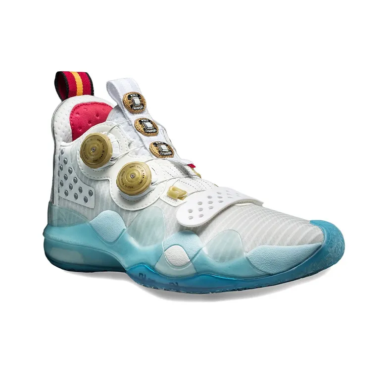 LiNing WOW 8 Way Of Wade 8 Home, Retirement Night Abrasion Resistant Breathable Mid Top Basketball Shoes Men's White-3