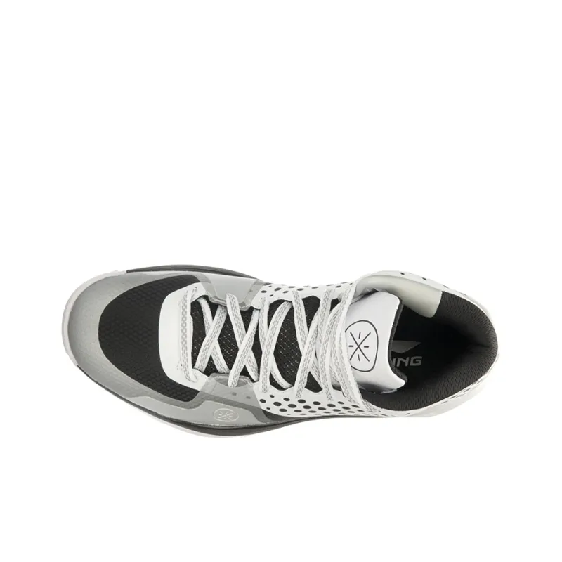 LiNing Wade ALLDAY All Day Cushioning Mid Top Basketball Shoes Unisex Black White-2