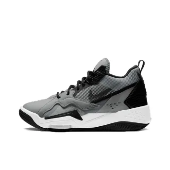 JORDAN Zoom 92 Basketball Shoes Men Mid Top Black/Gray