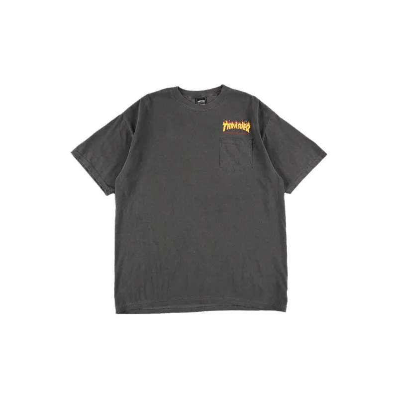 Wind And Sea X Thrasher X WIND AND SEA CO-TITLED SERIES T-Shirts Unisex Gray-1