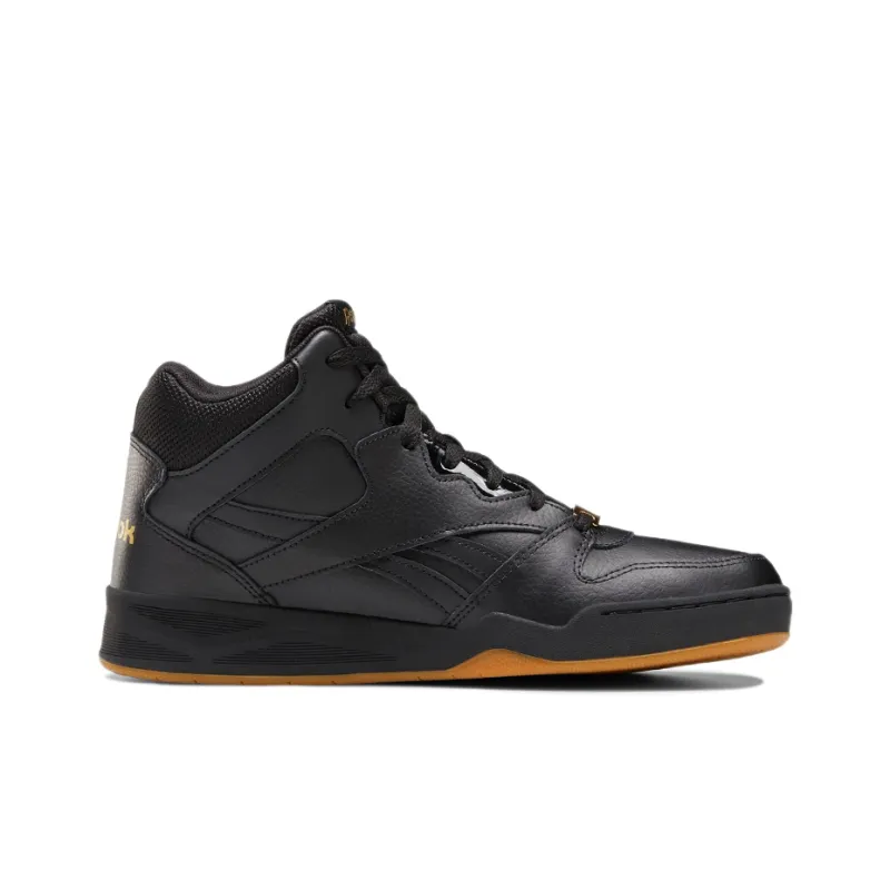 Reebok Royal BB4500 2 Cushioning Anti-Slip And Wear-Resistant Coverage Mid-Top Basketball Shoes Men's Black Yellow-1