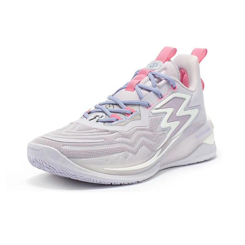 361° Big3 3.0 Pro Dinwiddie PE Wear-Resistant Slip-Resistant High-Top Basketball Shoes Men's Hyacinth Purple-2