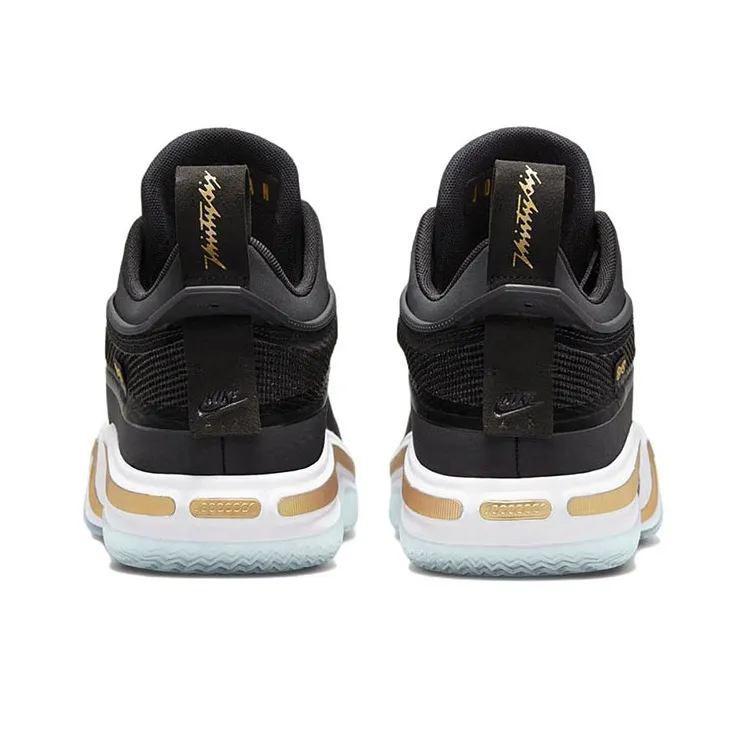 Jordan 36 Low Black Gold Clear Sole-4