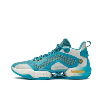 361° AG2 X Basketball Shoes Men Mid Top Glazed Celadon Green/Nebula Blue