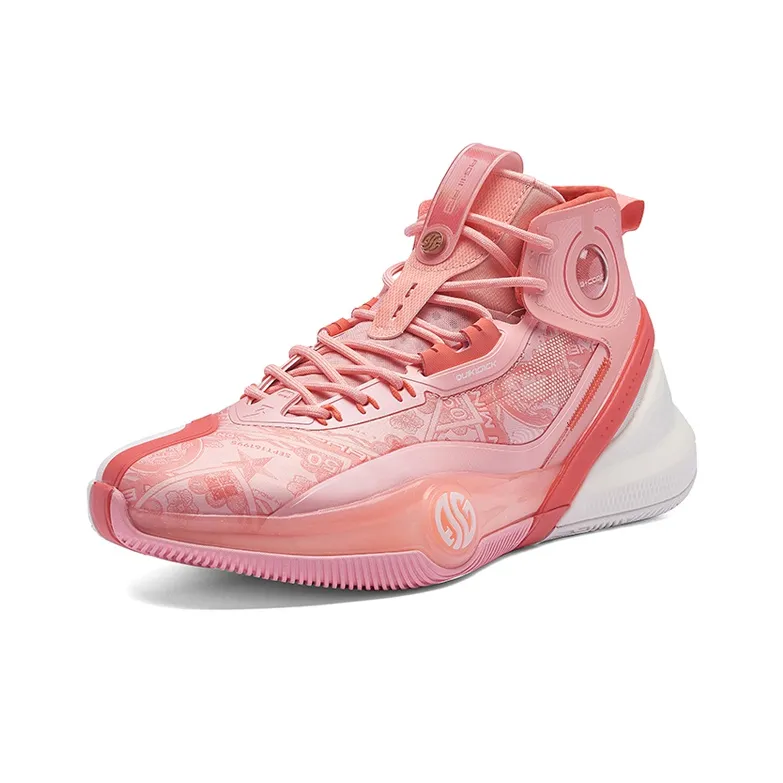 361° AG3 Pro Basketball Shoes Men High Top Grapefruit Red/Bright Bronze-1