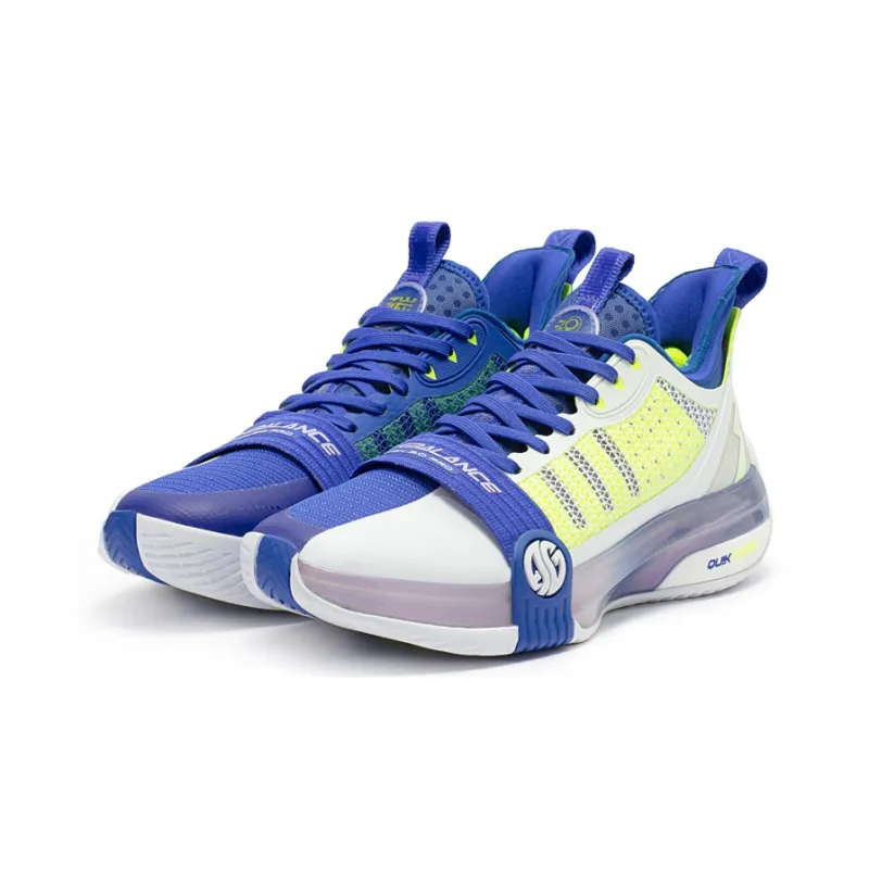 361° Chan 3 Pro Basketball Shoes Men Low Top 361 Degrees White/University Blue-2