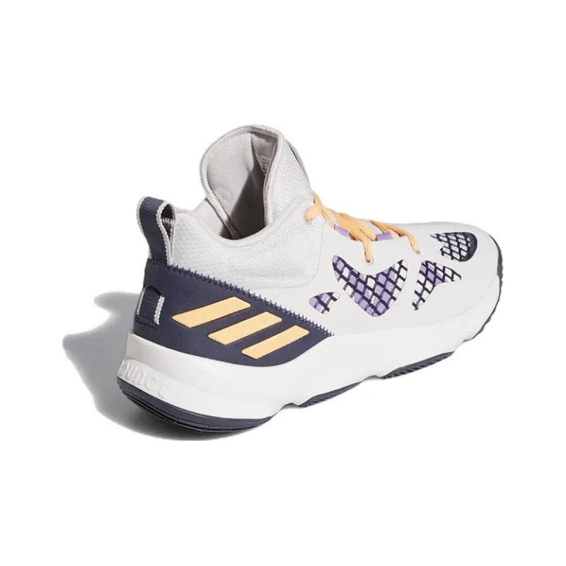 Adidas Pro N3xt 2021 Pro N3xt 2021 Wear-Resistant Mid-Top Basketball Shoes Men's White Black Purple-3