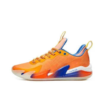 RIGORER Stop Ge 1.0 Basketball Shoes Unisex Low Top Orange Red/Lemon/University Blue