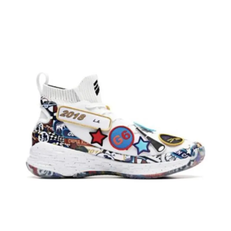 Anta KT4 KT ALL STAR Cushioning Anti Slip And Wear Resistant High Top Performance Basketball Shoes Men's White-1