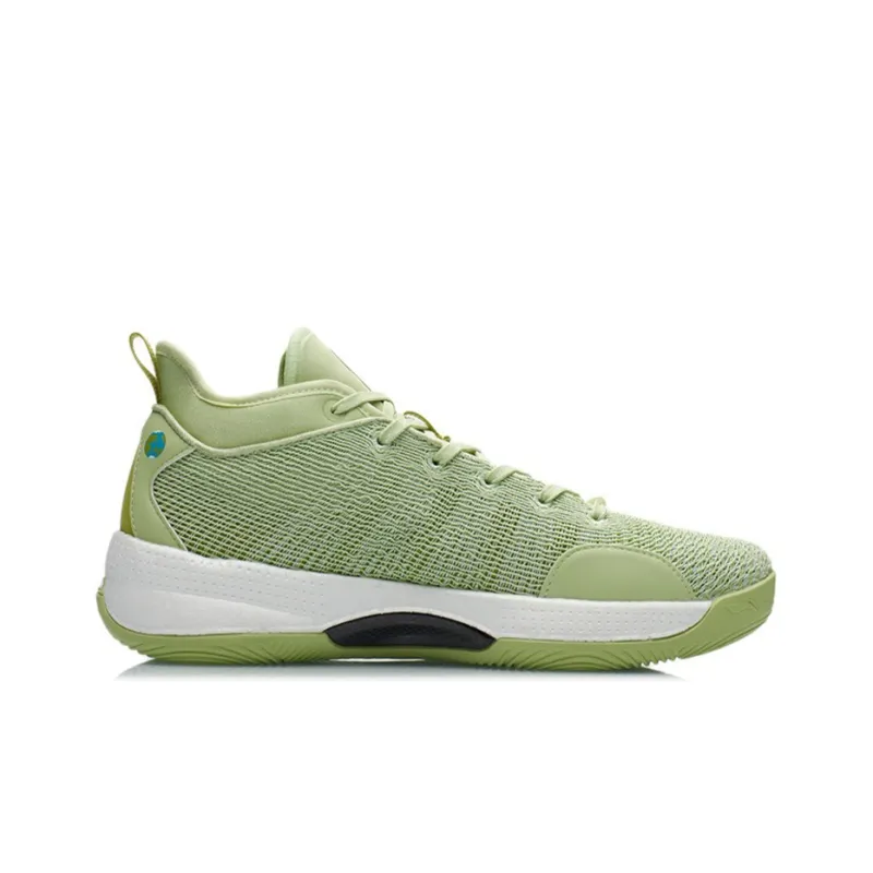 LINING YuShuai 13 Boom Basketball Shoes Men Mid Top Grass Green-1