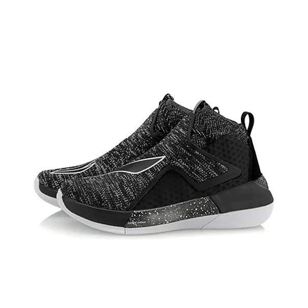 LiNing YuShuai 12 Non slip Lightweight High Top Basketball Shoes Men's Black White-2