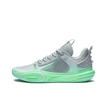 LiNing All City 11 Cushioning Anti Slip And Wear Resistant Low Top Basketball Shoes Men's Gray Green