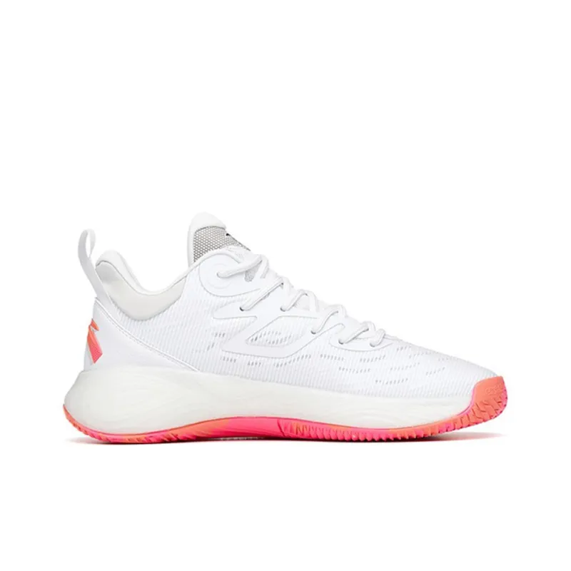 Anta Basketball Collection Feather Low-Top Performance Basketball Shoes Men's White Gray-1