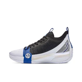 361° Chan 3 MOD Zen Cushioning Anti Slip And Wear Resistant Mid Top Basketball Shoes Black Blue