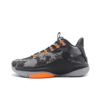 Anta Sky Body 5 Cushioning Anti Slip And Wear Resistant Mid Top Basketball Shoes Gray