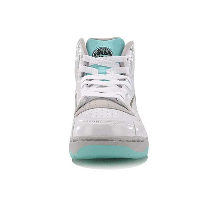 LINING Retro 90 II Basketball Shoes Women's High-Top White/Blue-3