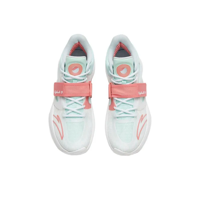 ANTA KT SPLASH V Basketball Shoes Men Low Top White/Green/Pink-2