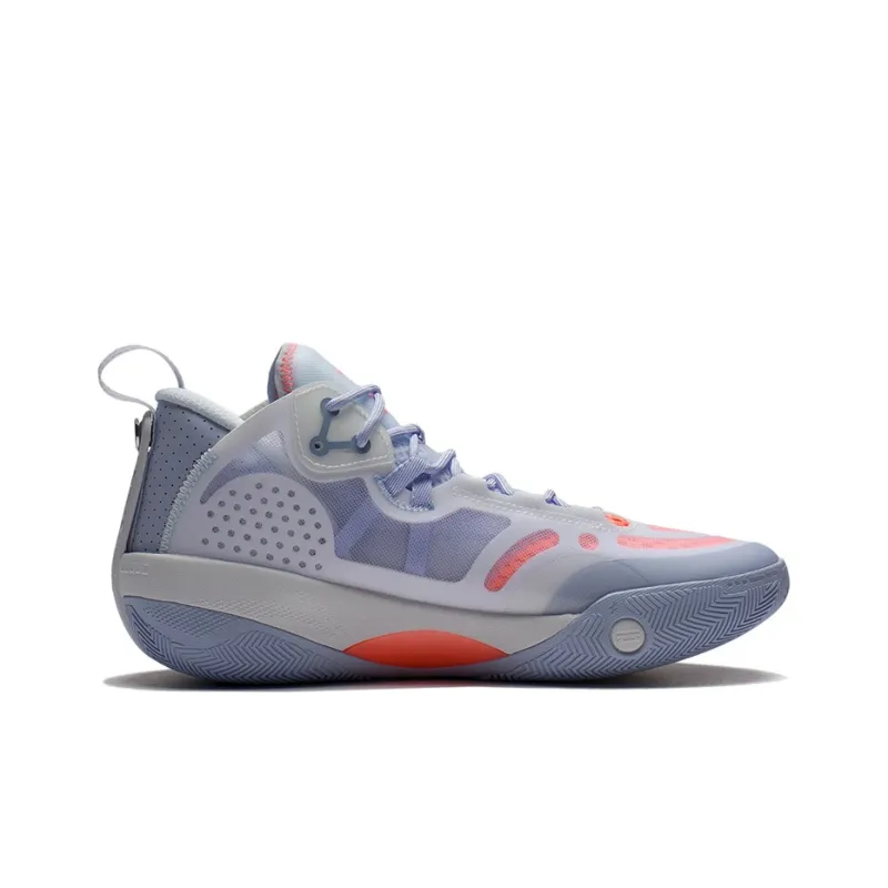 LiNing Shadow 3 Anti Slip Wear Resistant Low Top Basketball Shoes Men's Light Sky Blue-1
