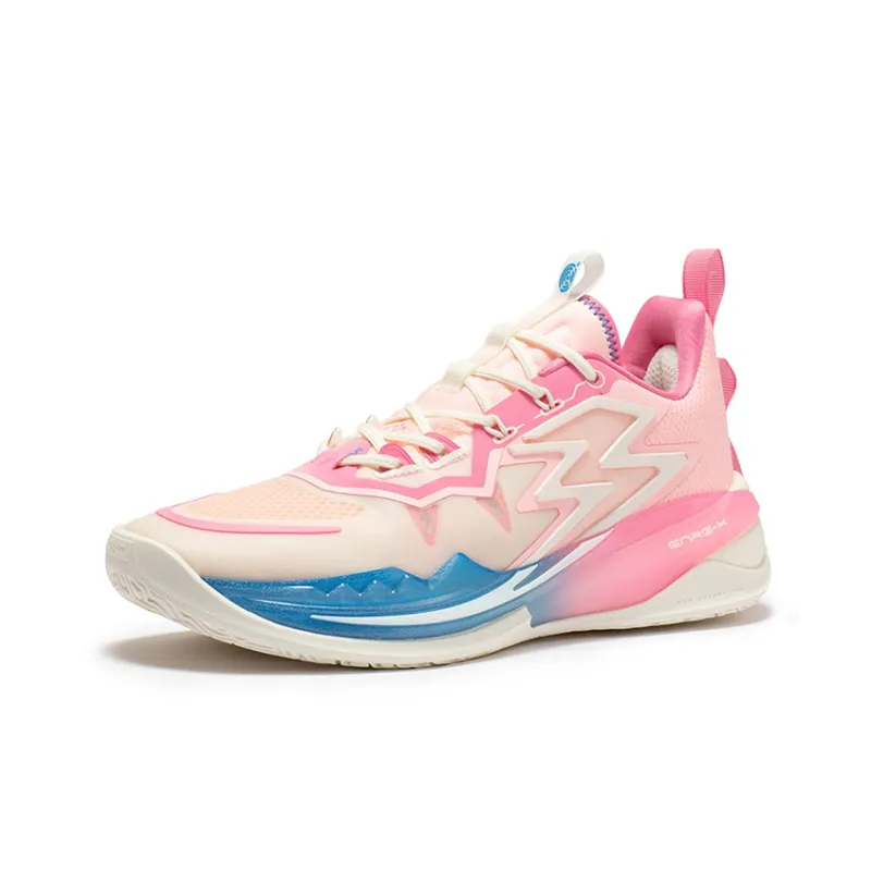361° Big3 3.0 Basketball Shoes Unisex Low Top Feather White/Fluorescent Wax Powder-1