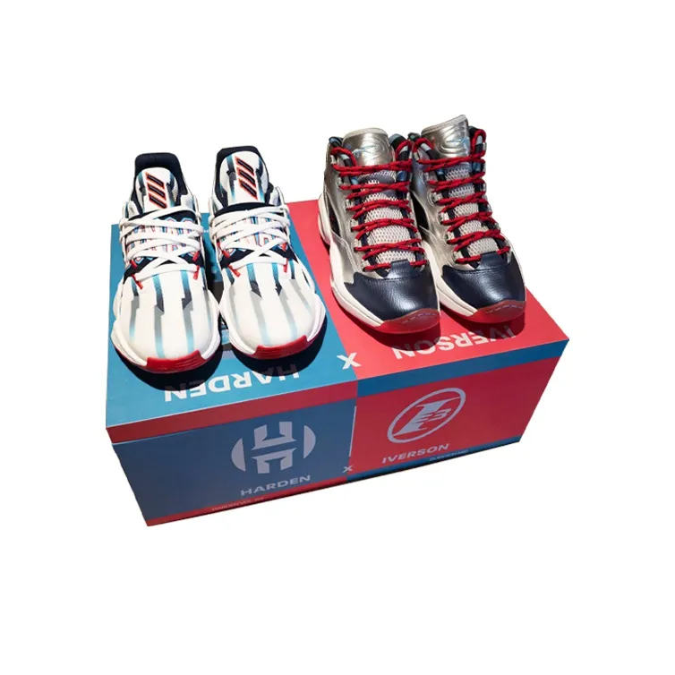 Adidas Harden X Reebok Iverson 'White Blue Red'-2