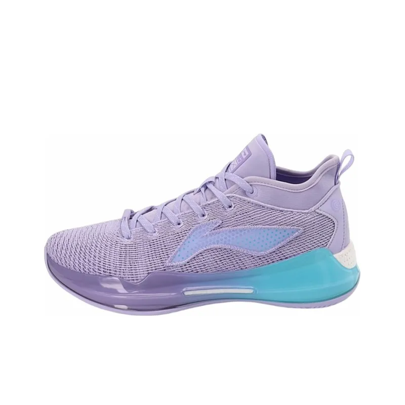 LiNing YuShuai 13 Boom Low Abrasion Resistant Breathable Low Top Basketball Shoes Men's Light Purple-0