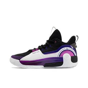 361° AG Pull Up 1.5 Basketball Shoes Men Low Top Obsidian Black/361 Degrees White/Purple/Blue