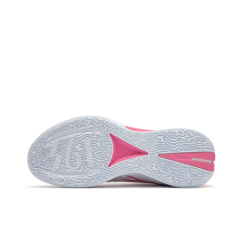 361° Big3 3.0 Durable Cushioning Low Top Performance Basketball Shoes Men's White Pink-4