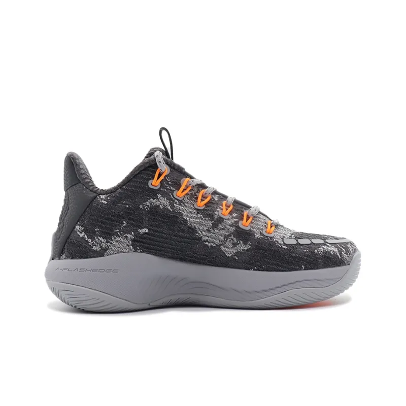 Anta Sky Body 5 Cushioning Anti-Slip And Wear-Resistant Mid-Top Basketball Shoes Gray-1