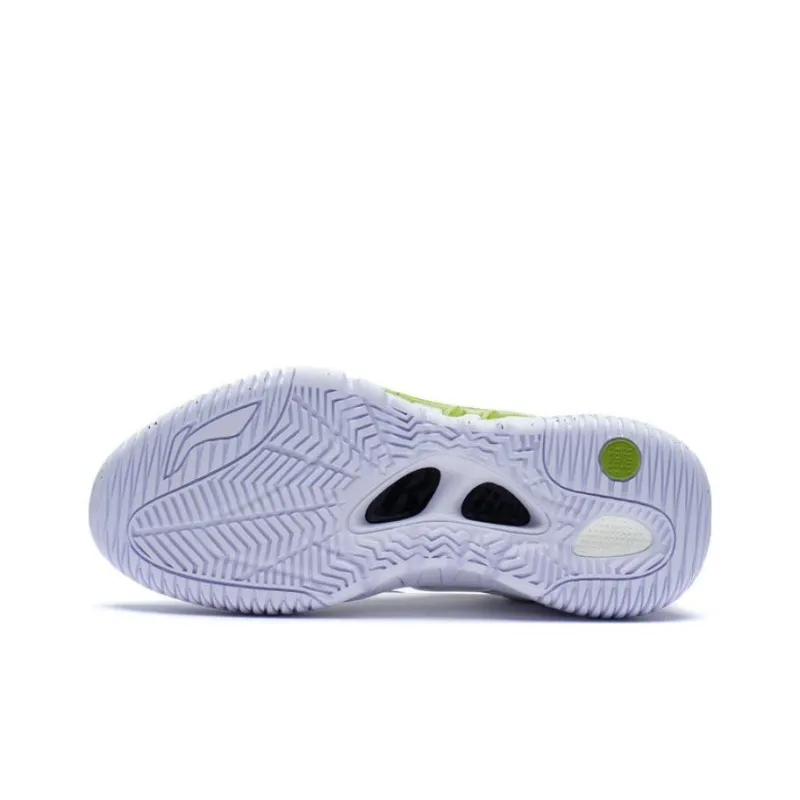 LINING Badfive 2.5 Basketball Shoes Men Low Top White/Black/Green-4