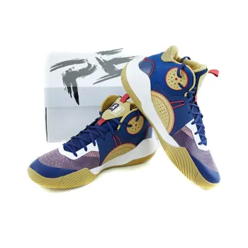 LiNing Sonic 9 Team Jiangsu Nanjing Tengxin Daxiang Anti Slip Wear Resistant High Top Basketball Shoes Blue PE Edition