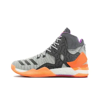 Adidas D Rose 7 Primeknit Grey Purple Orange