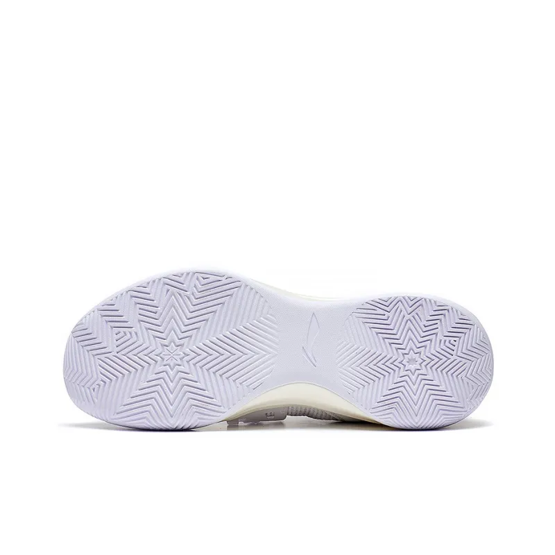 LiNing Liren3 TEAM Abrasion Resistant Breathable Low Top Professional Basketball Shoes Men's Standard White-4