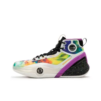 361° AG3 Pro Basketball Shoes Men High Top Feather White Obsidian Black
