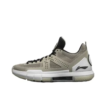 LiNing WOW 5 Way Of Wade 5 Cushioned Slip-Resistant Lightweight Low-Top Basketball Shoes Men's Sand Yellow Black