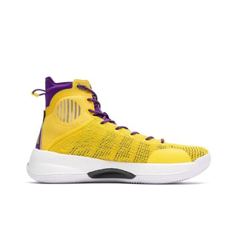 LiNing YuShuai 13 Boom Coverage Balance Lightweight High Top Basketball Shoes Men's Purple Gold-1