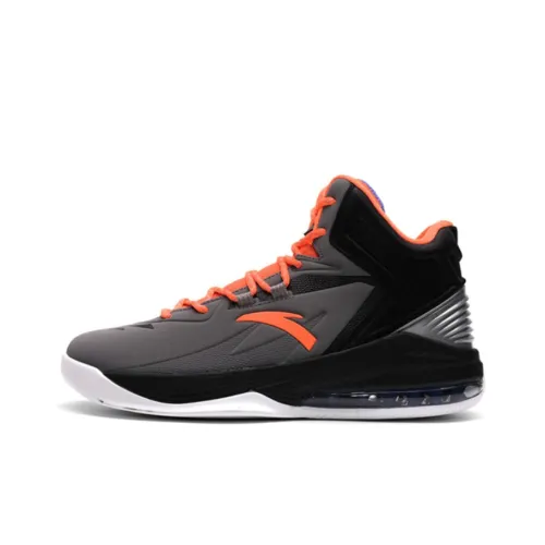 ANTA Basketball Collection Basketball Shoes Men High-Top Black/Grey/Orange