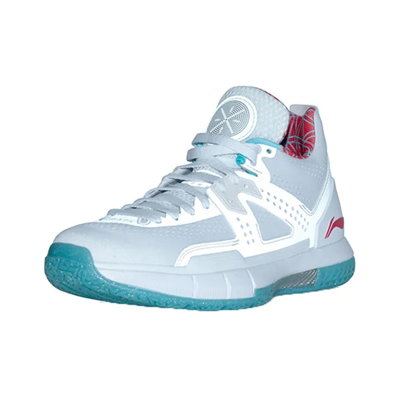 LINING WOW 5 Basketball Shoes Men Mid Top White-1