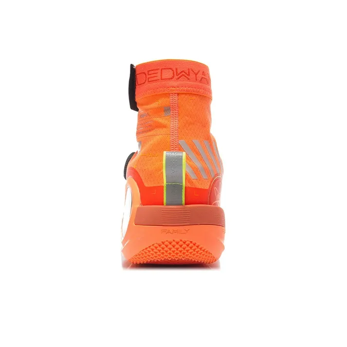 LiNing WOW 9 Infinity Infinity Breathable And Wear resistant High Top Performance Basketball Shoes Men's Orange-3