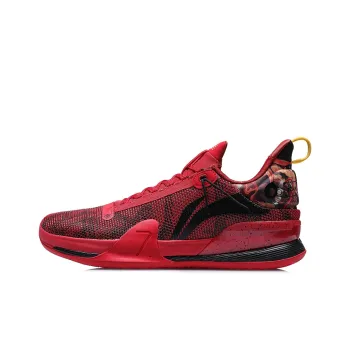 LINING Blitz 7 Premium Basketball Shoes Men Low Top Red/Black