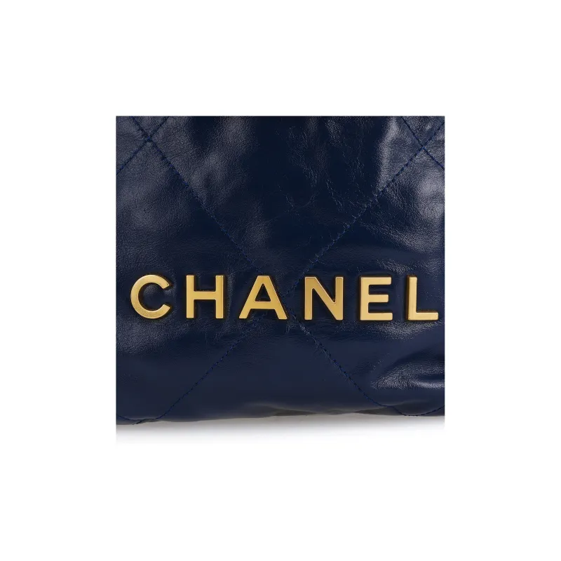 CHANEL 22Bag Bright Calfskin Bucket Bag, Shoulder Bag, Crossbody Bag Mini Women's Electric Blue-4