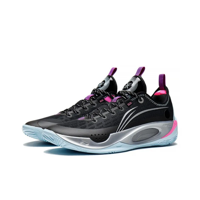 LiNing Wade 808 2 Sleepless Cushioning Anti-Slip And Wear-Resistant Low-Top Basketball Shoes Black Pink-2