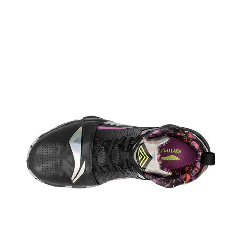 LiNing Power 2 High Top Basketball Shoes Men's Black-2