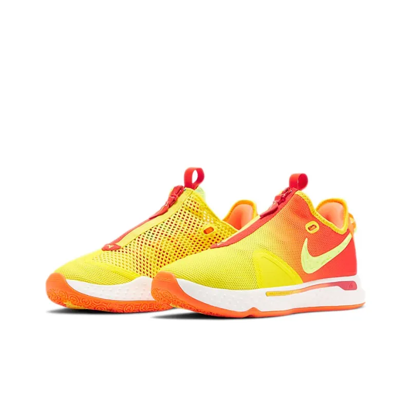 Nike PG 4 EP Mid-Top Color Matching Yellow/Red-3