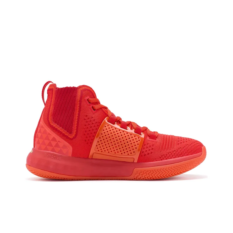 PEAK Fireworks Third Generation High Top Basketball Shoes Men's Red-1
