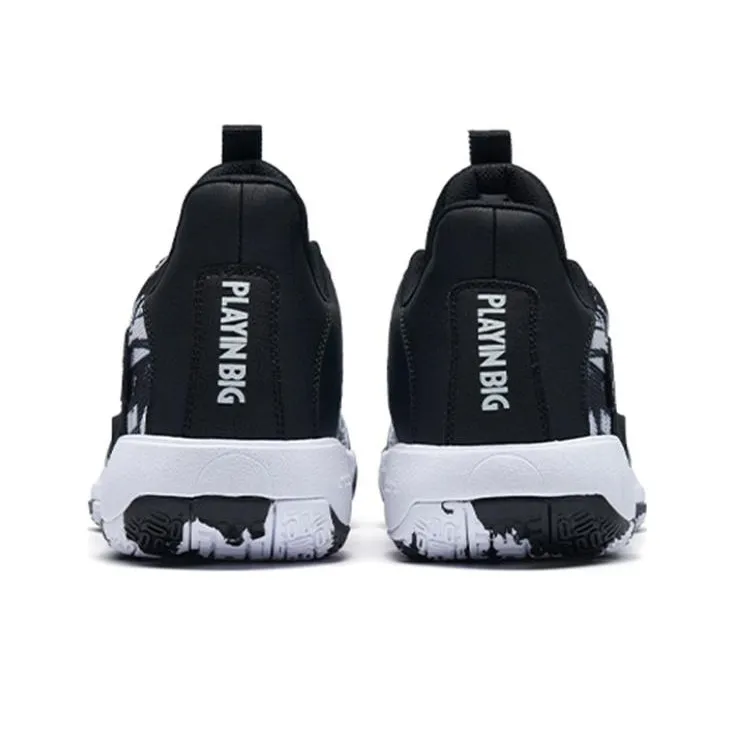 XTEP Cloud Tour TD V2 Cushioning Anti Slip And Wear Resistant Low Top Performance Basketball Shoes Men's Black White-3